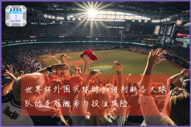 世界杯外围买球时如何判断各大球队的夺冠概率与投注风险